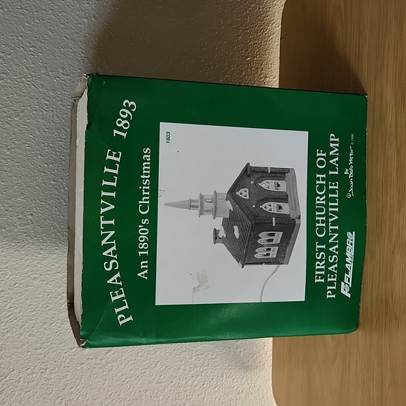 Vtg First Church Of Pleasantville Lamp Pleasantville 1893 An 1890's Christmas - Picture 8 of 11